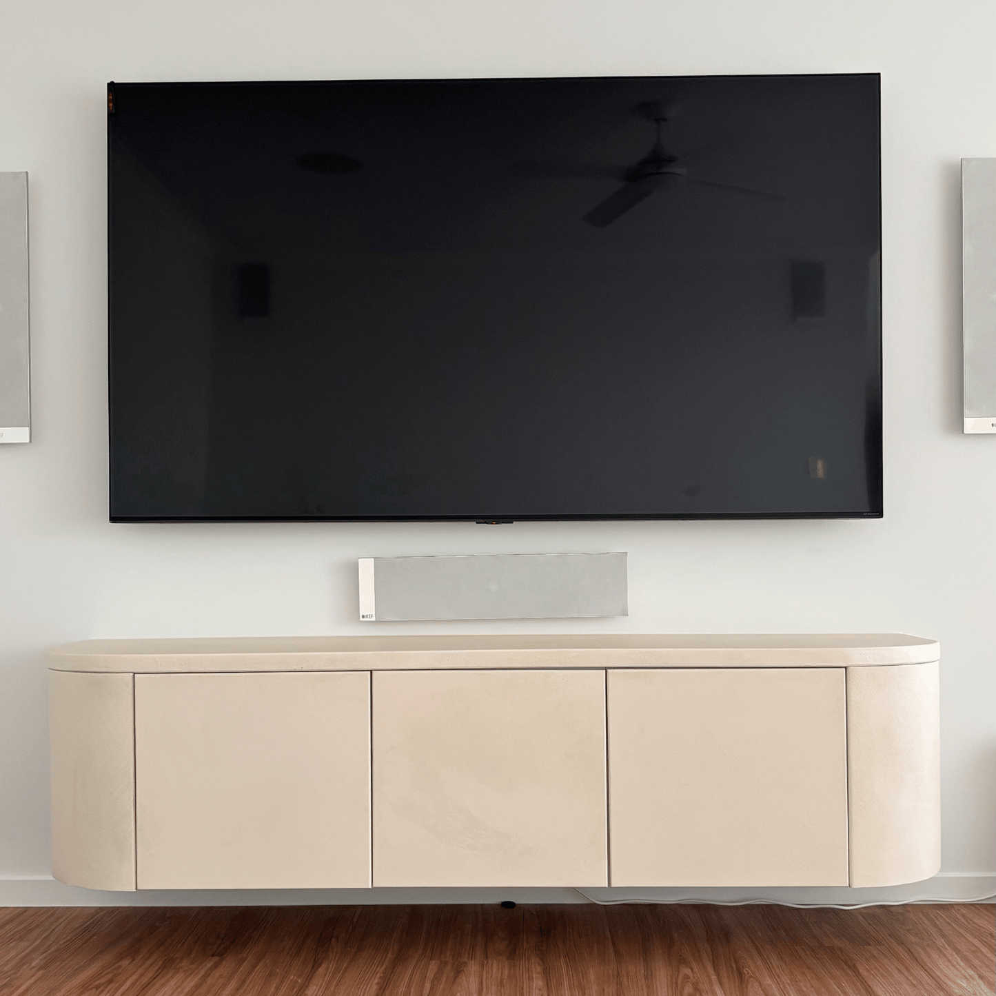 Smooth Curved Entertainment Unit