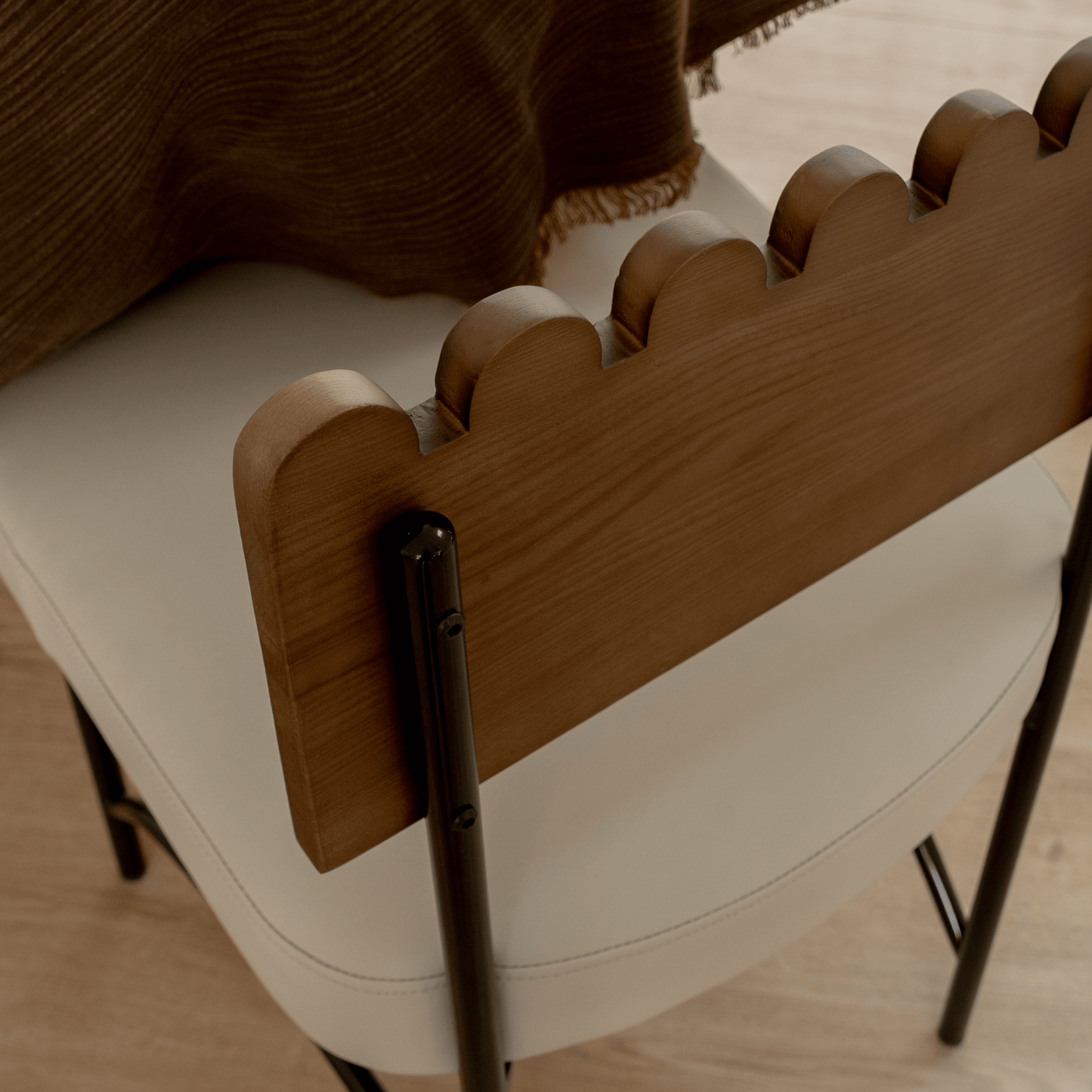 Onyx beige dining chair