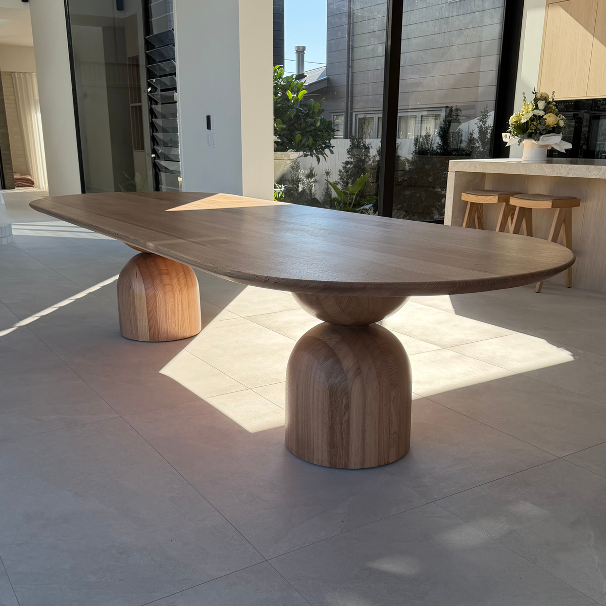 Sorrento Tasmanian Oak dining table in dining room