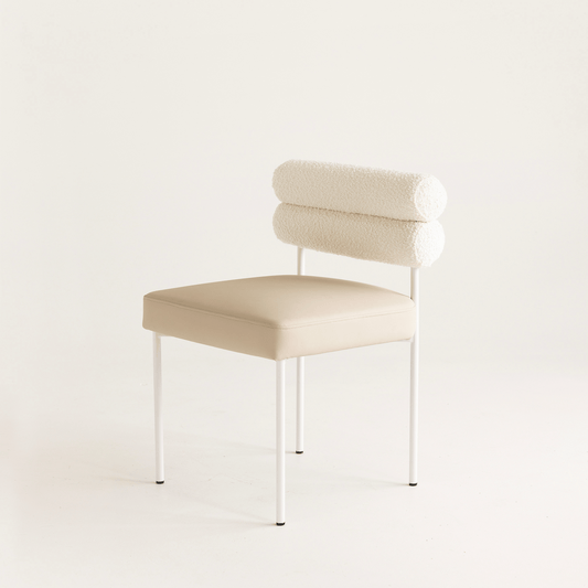 Eden white dining chair