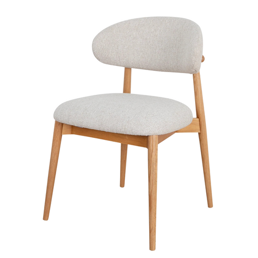 woody oak indoor dining chair