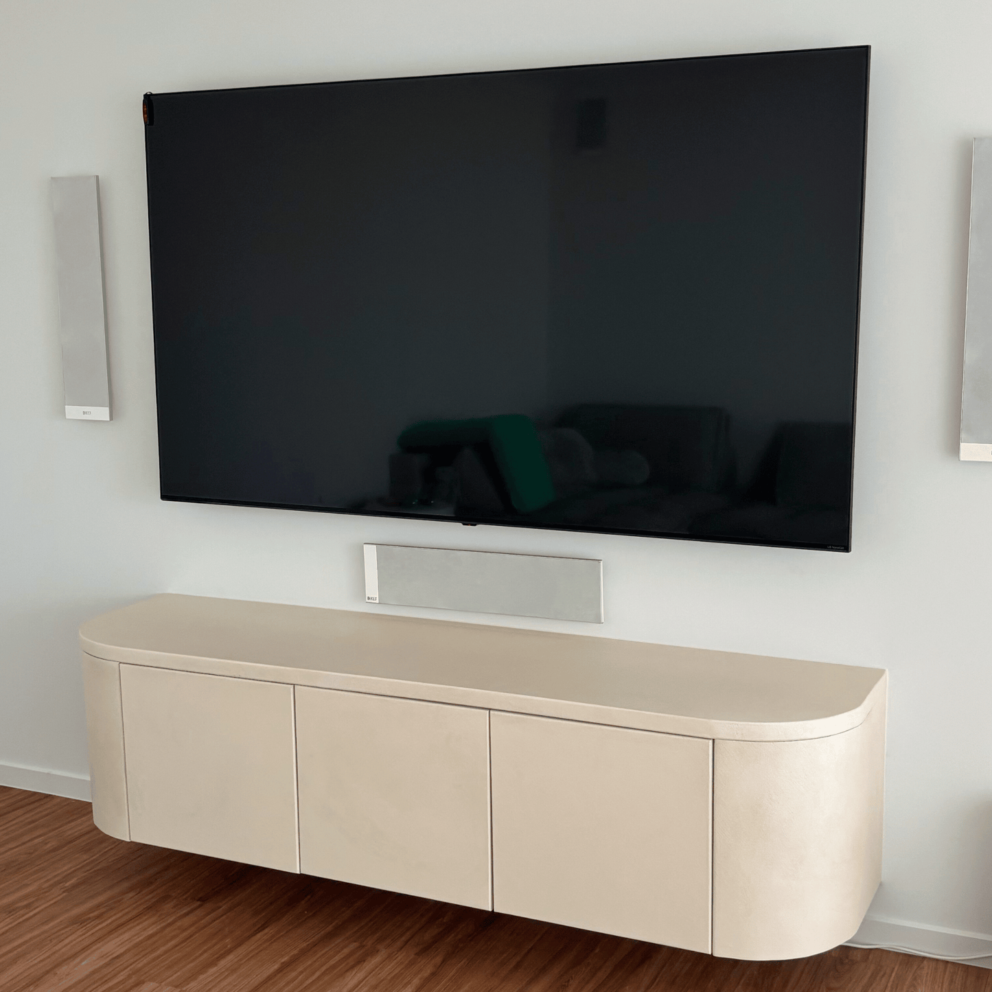 Smooth Curved Entertainment Unit