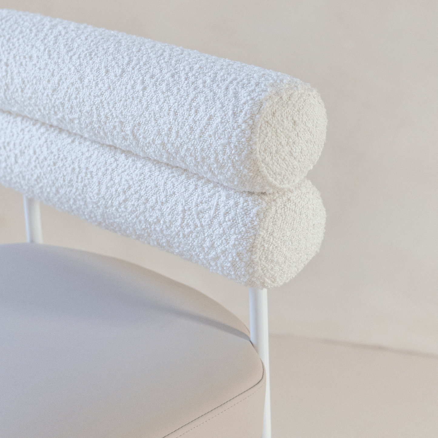 Eden white dining chair