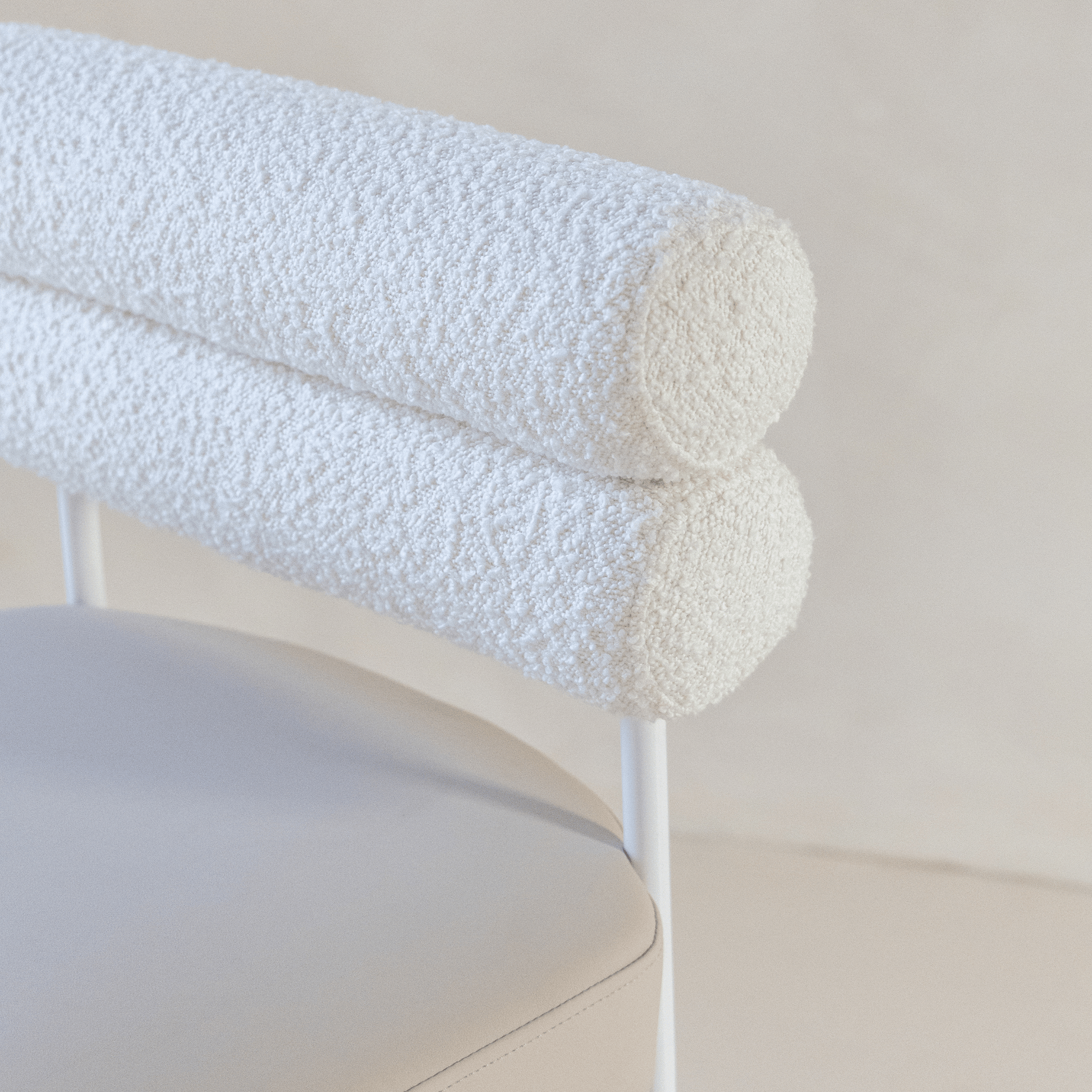 Eden white dining chair
