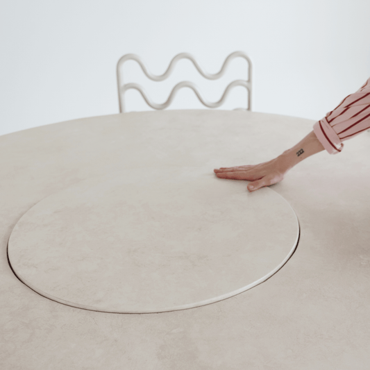 lazy Susan on Lotus round table