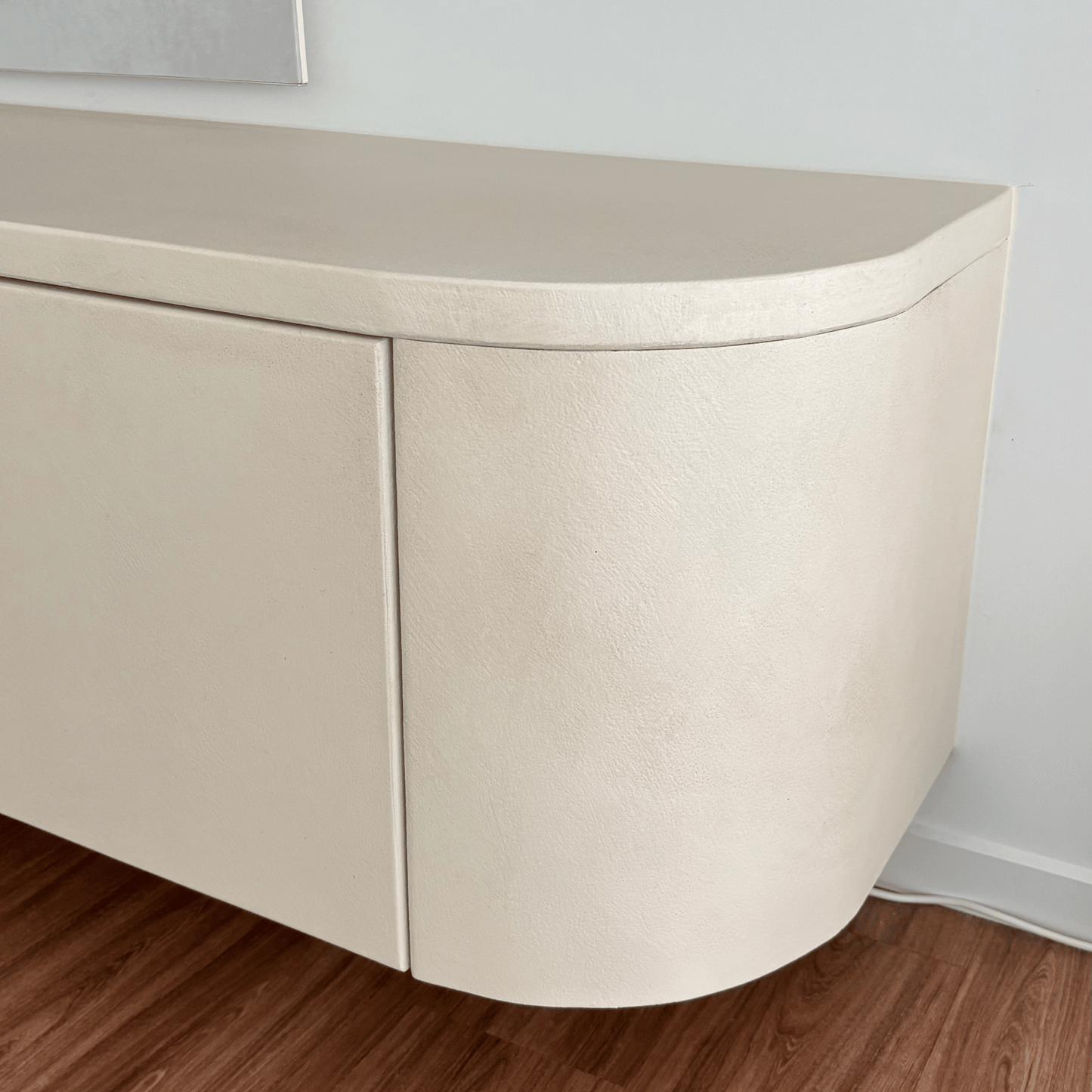 Smooth Curved Entertainment Unit