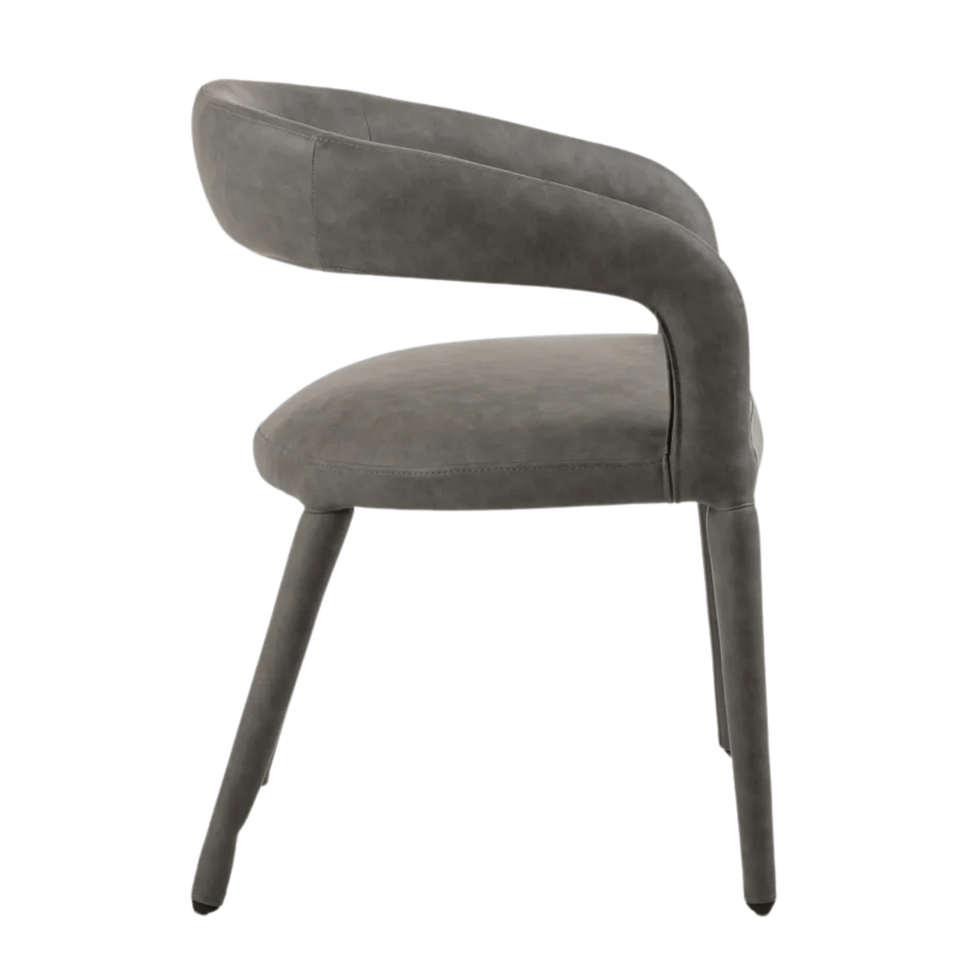 Woorim charcoal PU dining chair