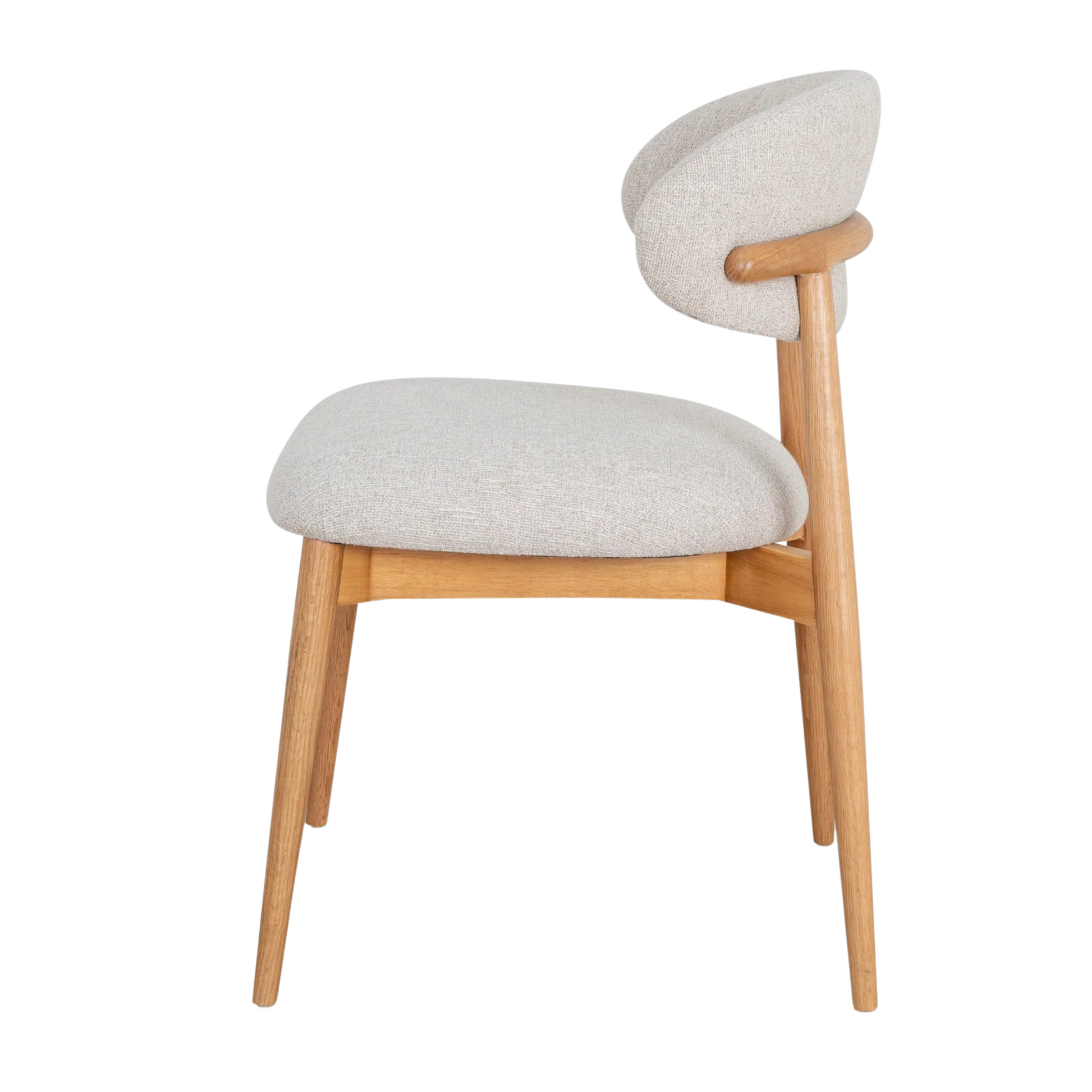 woody oak indoor dining chair