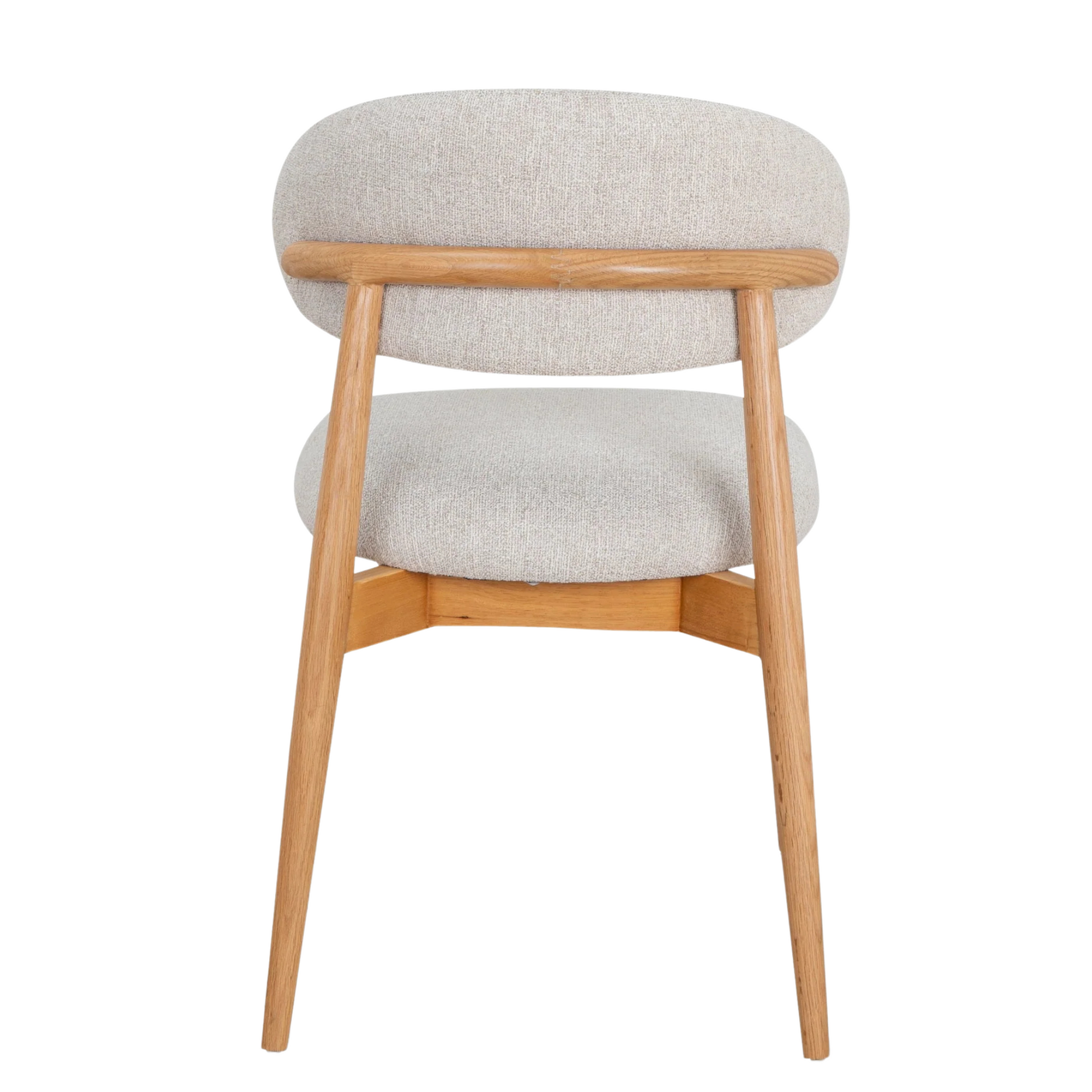 woody oak indoor dining chair
