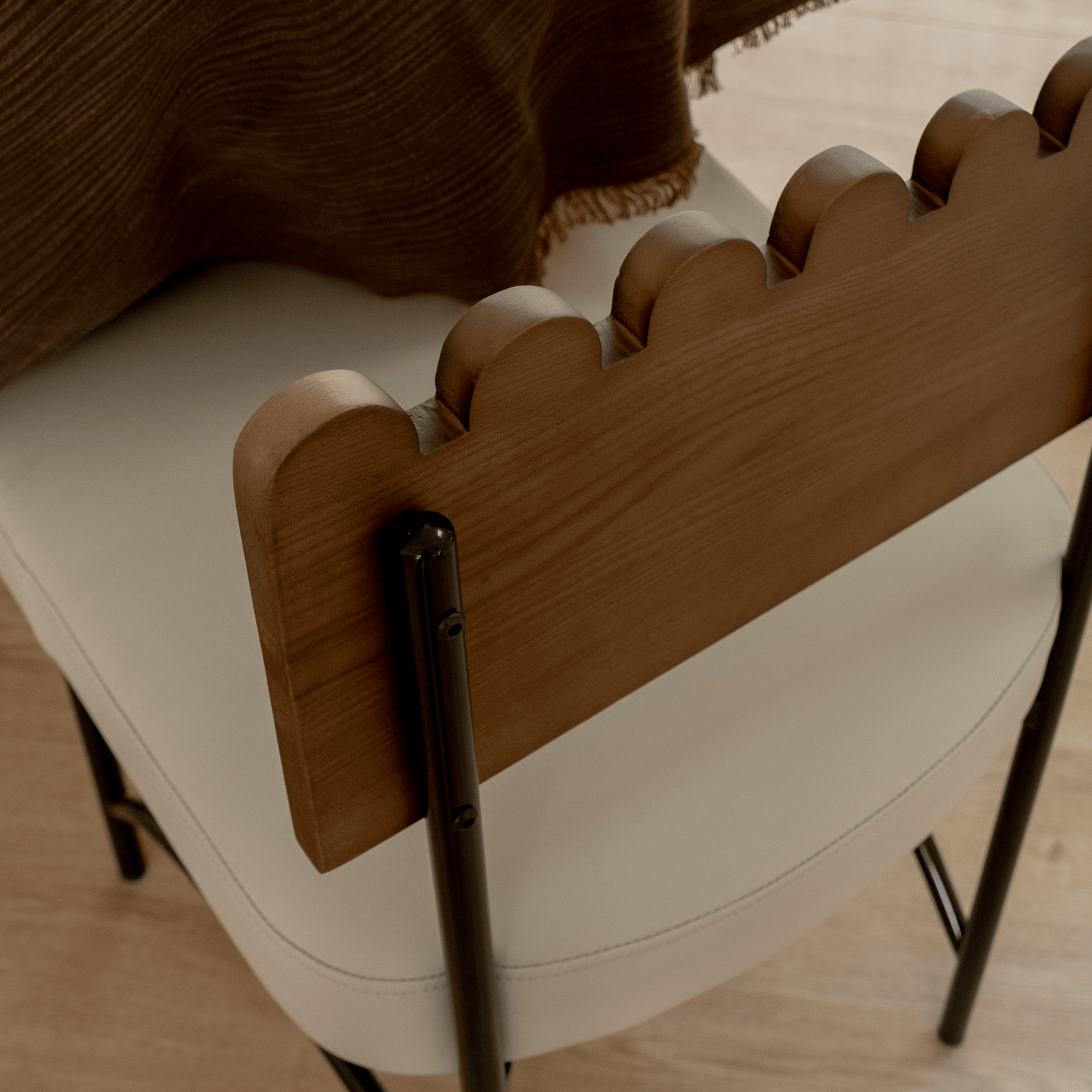 Onyx beige dining chair