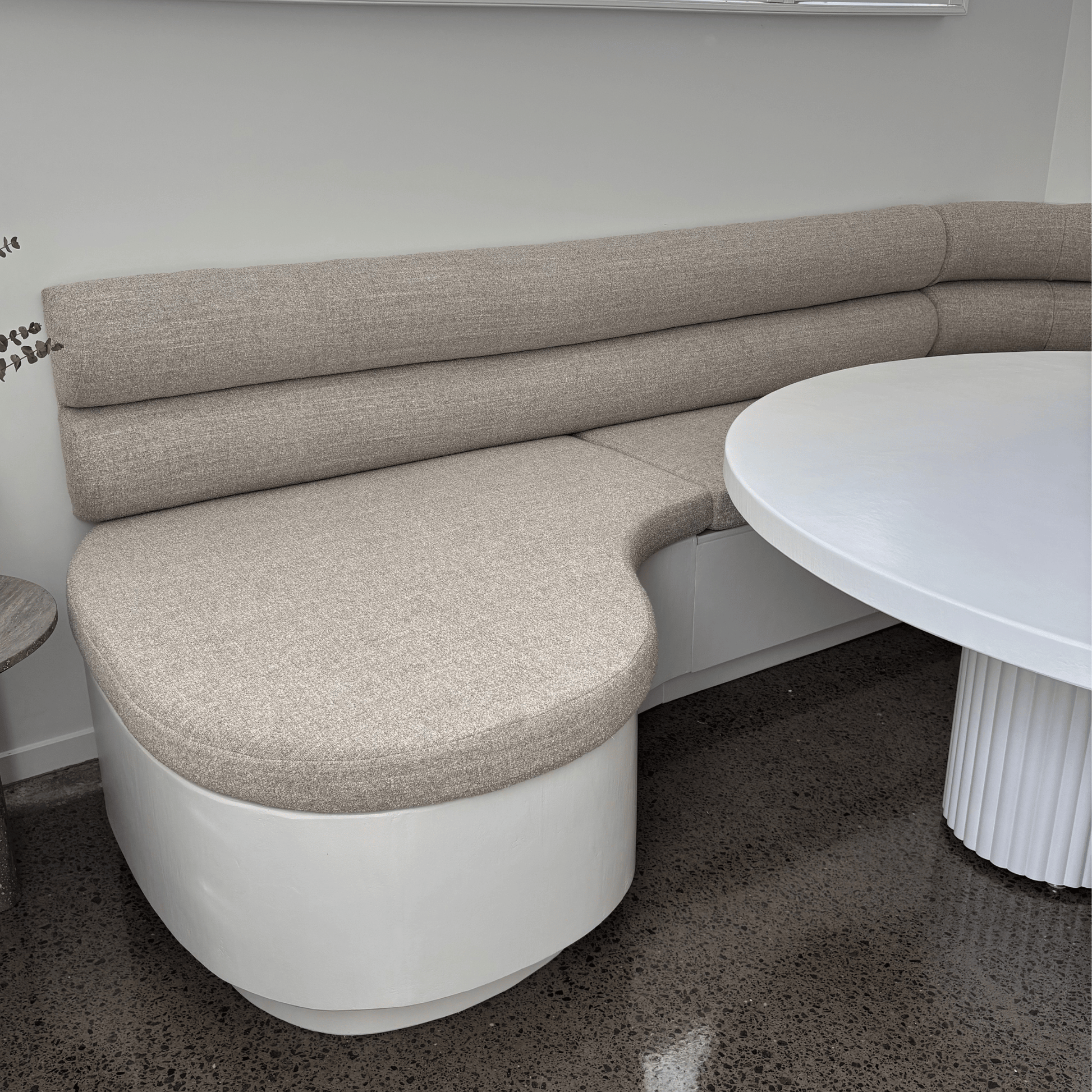 built-in breakfast booth with Peregian dining table