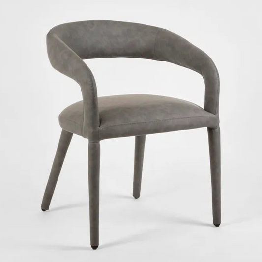 Woorim charcoal PU dining chair